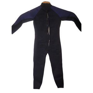 Dark Lightening Neoprene Youth Wet Suit Surfing Beach Size‎ 14 Black Blue LS